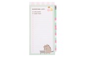 Barnerom - Pusheen - Magnetic notebook / shopping list for the fridge + pencil - 10 x 21 cm - NMGE013