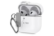 Mobil - Deksel og etui - Tech-Protect Slim Hook Case for AirPods 4 - White - 5906302371662
