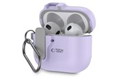 Mobil - Deksel og etui - Tech-Protect  Slim Hook Case for AirPods 4 - Purple - 5906302371181