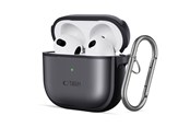 Mobil - Deksel og etui - Tech-Protect Slim Hook Case for AirPods 4 - Black - 5906302370030