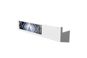 Kabinett-tilbehør - Lian Li O11 Vision-M 9.2" LCD Screen white - SM092VMW White