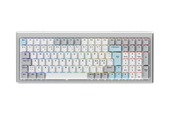 Tastatur - Ducky Cushion 98 Silver - Gamingtastatur - Nordisk - Sølv - DKCUS2598-DSFIPHCC4S1