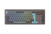 Tastatur - Ducky Cushion 98 Nickel - Gamingtastatur - Nordisk - Grå - DKCUS2598-DDFIPHCC3H1