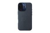 Mobil - Deksel og etui - Decoded Leather Backcover for iPhone 16 Navy - D25IPO16BC1NY