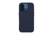 Mobil - Deksel og etui - Decoded AntiMicrobial Silicone Backcover for iPhone 16 Blue Print (Navy) - D25IPO16BCS9BT