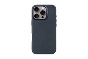 Mobil - Deksel og etui - Decoded Leather Backcover for iPhone 16 Pro Navy - D25IPO16PBC1NY