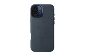 Mobil - Deksel og etui - Decoded Leather Backcover for iPhone 16 Plus Navy - D25IPO16PLBC1NY