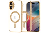 Mobil - Deksel og etui - Tech-Protect MagFlex MagSafe Case for iPhone 17 - Clear Gold - 5906302319695