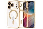 Mobil - Deksel og etui - Tech-Protect MagFlex MagSafe Case for iPhone 17 Pro Max - Clear Gold - 5906302319725