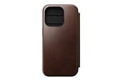 Mobil - Deksel og etui - Nomad Modern Leather Folio - iPhone 15 Pro | Rustic Brown | Horween - NM01630685