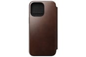 Mobil - Deksel og etui - Nomad Modern Leather Folio - iPhone 15 Pro Max | Rustic Brown | Horween - NM01635185