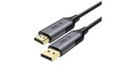 Skjermkabel - Tech-Protect UltraBoost DisplayPort / HDMI 2.0 4K 60Hz 2m Cable - Black - 5906302321797