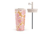 Kjøkkentilbehør - Burga Aloha - Travel Mug 500ml with Flap & Straw Set - 950270