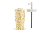 Kjøkkentilbehør - Burga Lemon Tart - Travel Mug 500ml with Flap & Straw Set - 950282