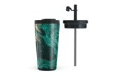 Kjøkkentilbehør - Burga Emerald Pool - Travel Mug 500ml with Flap & Straw Set - 950350