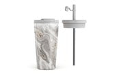 Kjøkkentilbehør - Burga Snowstorm - Travel Mug 500ml with Flap & Straw Set - 950358