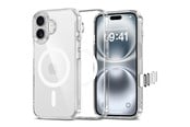 Mobil - Deksel og etui - Tech-Protect Flexair Hybrid CC Magsafe Case for iPhone 16 - Clear - 5906302322671