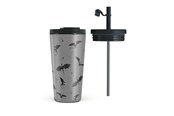 Kjøkkentilbehør - Burga Draco - Travel Mug 500ml with Flap & Straw Set - 974754