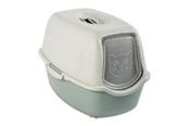 Katt - rotho Bailey Hooded litter box Green, White - 4004505092