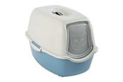 Katt - rotho Bailey Hooded litter box Blue, White - 4004506161