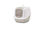 Katt - Savic Nestor Jumbo White - Coffee - covered cat litter box - 5411388020095