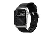 Smartklokke - Tilbehør - Nomad - Modern Band - 44mm/42mm | Silver Hardware | Black Leather - NM1A41SM00