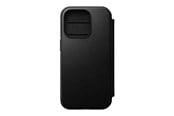Mobil - Deksel og etui - Nomad Modern Leather Folio - iPhone 14 Pro Black  Leather - NM01243885