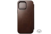 Mobil - Deksel og etui - Nomad Modern Leather Folio - iPhone 16 Pro Max | Rustic Brown | Horween - NM01386285