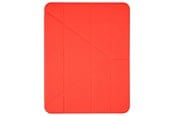 Nettbrett - Deksler og etui - Pomologic - BookFold Clear w/Pencil for iPad Air 11 M2/M3/M4 Clear/Red - POM-PENCLOCA109-204