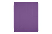 Nettbrett - Deksler og etui - Pomologic - BookFold Clear w/Pencil for iPad Pro 11 M4/M5 Clear/Purple - POM-PENCLOCP11-205