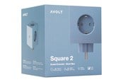 Switch - AVOLT Square 2 Socket extender with 30W Dual USBC Shark Blue - SQ2-EUFC30-WMSHB