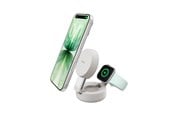 Mobil - Adaptere og ladere - Belkin UltraCharge 25w Qi2 Compact 2in1 for phone and watch Sand - WIZ043kqSD