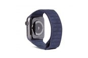 Smartklokke - Tilbehør - Decoded - Leather Magnetic Traction Strap 44/42mm Navy - D9AWS44TS1NY