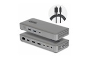 Dokkingstasjon - StarTech.com Startech - docking station - USB4 / Thunderbolt 4 / Thunderbolt 5 - 2 x DP - 1GbE 2.5GbE - 208UE-USB4-DOCK