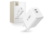 Mobil - Adaptere og ladere - Tech-Protect NC45W-GAN 2-PORT PD45W Charger - White - 5906302372393