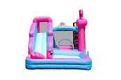 Utendørsleker - Doctor Dolphin Flamingo hoppeborg inkl. 450 watt blåser - 72044