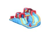 Utendørsleker - Doctor Dolphin Waterworld Hoppeborg inkl. 750 watt blåser - 73033A