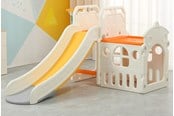 Utendørsleker - Elite Toys Kids Zone aktivitetsrutsjebane med basket og en hule - 6950974
