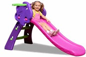 Utendørsleker - Elite Toys Kids Zone Rutsjebane purple med basketring 130cm - 6951146