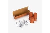 Brettspill & Puslespill - Stanlord 5 stk. terningbegre brune og 25 terninger i en smart bag. - 6951395