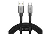 USB - Tech-Protect UltraBoost DNA USB-A / USB-C 15W/3A 200 cm Cable - Grey - 5906302380732