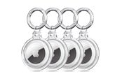 Mobil - Deksel og etui - Tech-Protect Icon 4-pack case for Apple AirTag - transparent - 5906302360765