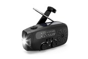 DAB, nettverks- og klokkeradio - STREETZ Emergency Solar Crank Radio - AM/FM - Mono - Svart - S80-BLK