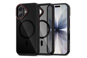 Mobil - Deksel og etui - Tech-Protect MagHybrid MagSafe Case for iPhone 17 - Black & Red - 5906302330416
