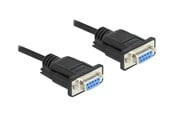 Parallell/seriell kabel - DeLOCK - serial cable - DB-9 to DB-9 - 3 m - 86606