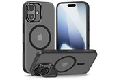 Mobil - Deksel og etui - Tech-Protect MagStand MagSafe Case for iPhone 17 - Matte Black - 5906302330492