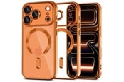 Mobil - Deksel og etui - Tech-Protect MagFlex MagSafe Case for iPhone 17 Pro - Clear Orange - 5906302334612