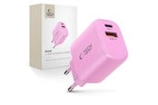 Mobil - Adaptere og ladere - Tech-Protect NCA30 PD 30W QC3.0 USB-A / USB-C Wall Charger - Pink - 5906302330669