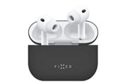 Mobil - Andre tilbehør - FIXED Silky Silicone case for Apple AirPods Pro 3 Black - FIXSIL-1629-BK