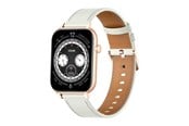 Smartklokke, Smartwatch & Sportsklokke - Colmi C28 Smartwatch White Leather Strap - C28-white leather